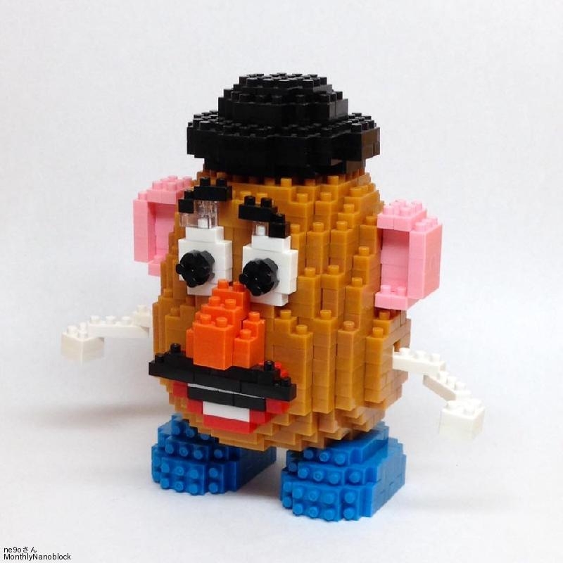 月刊nanoblock 16年 03月号 トイ ストーリーシリーズ Mr Mrs ポテトヘッド