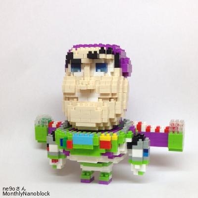 月刊nanoblock 15年 12月号 トイ ストーリーシリーズ バズ ライトイヤー